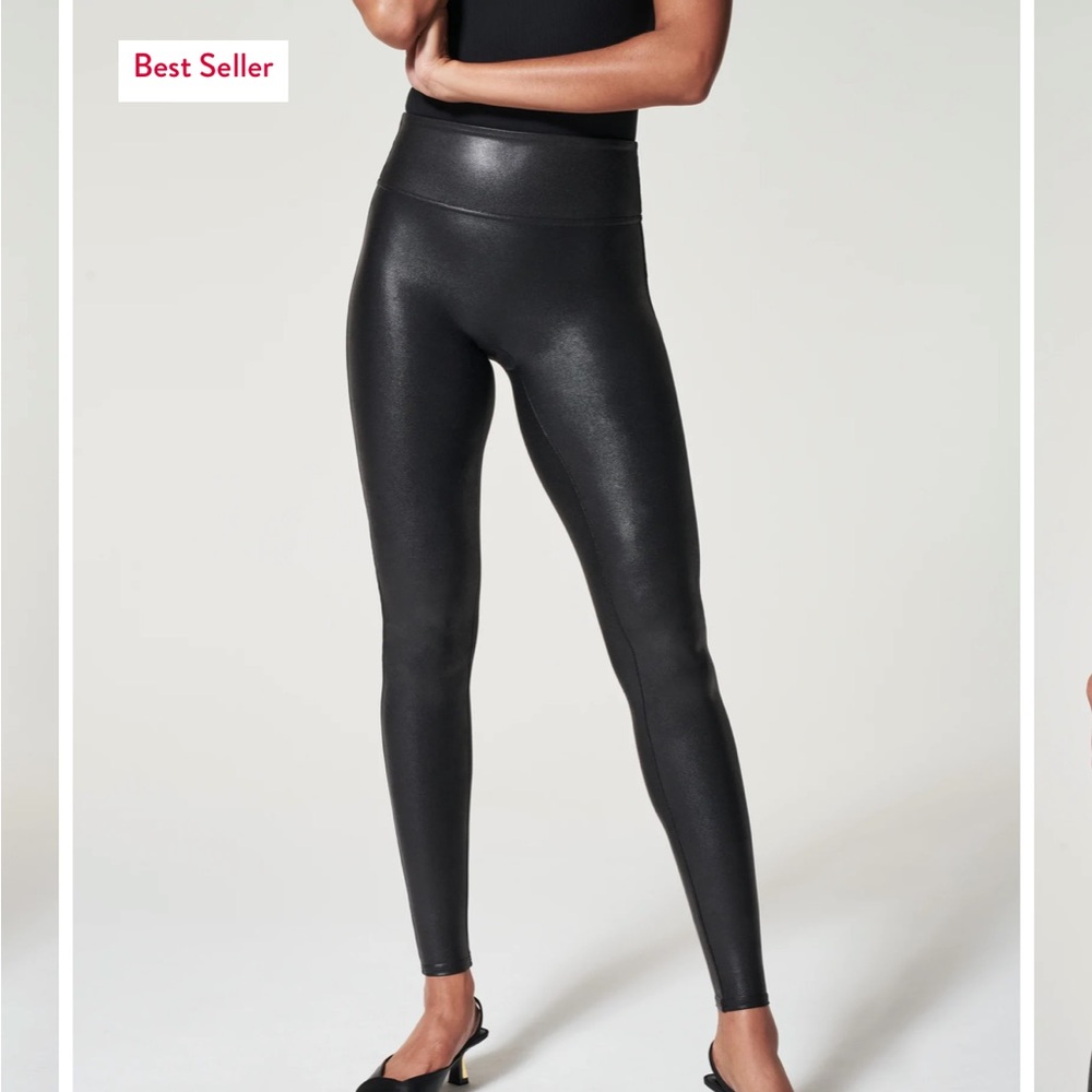 SPANX Faux Leather Leggings
